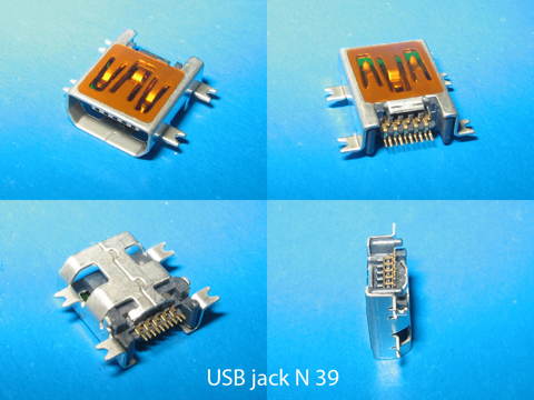 Разъём mini USB 10 pin  № 39   УВЕЛИЧИТЬ